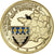 Francja, medal, Mont Saint-Michel, Gilt iron, Colourized, MS(63)