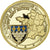 Francja, medal, Mont Saint-Michel, La Manche, Gilt iron, Colourized, MS(63)