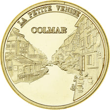 France, Medal, Colmar - La petite Venise, Gilt iron, Colourized, MS(63)