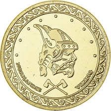Francia, medaglia, Normandie - Viking, Gilt iron, Colourized, SPL