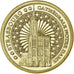 Francja, medal, Cathédrale de Strasbourg, Gilt iron, Colourized, MS(63)