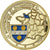 Francja, medal, Basilique de Cherbourg, Gilt iron, Colourized, MS(63)