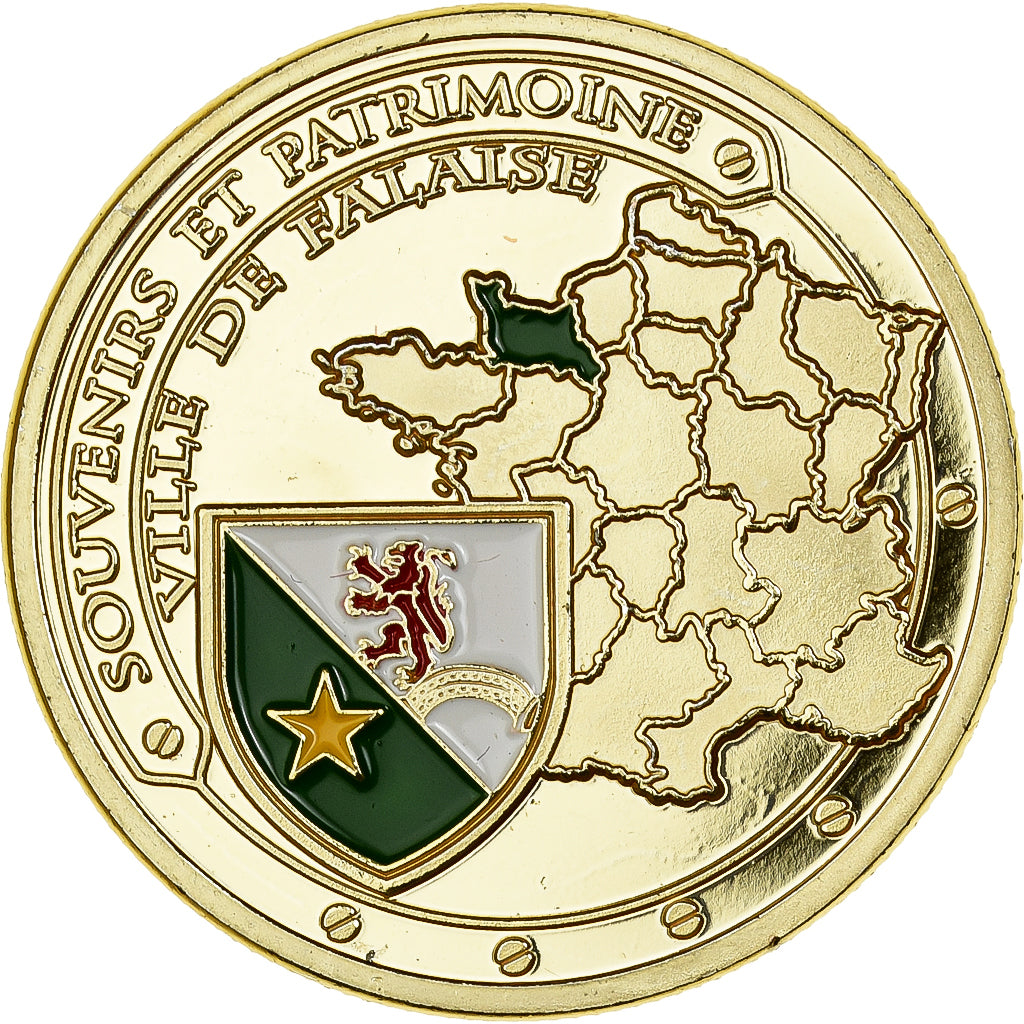 Francia, medaglia, Falaise - Château de Guillaume le Conquérant, Gilt iron