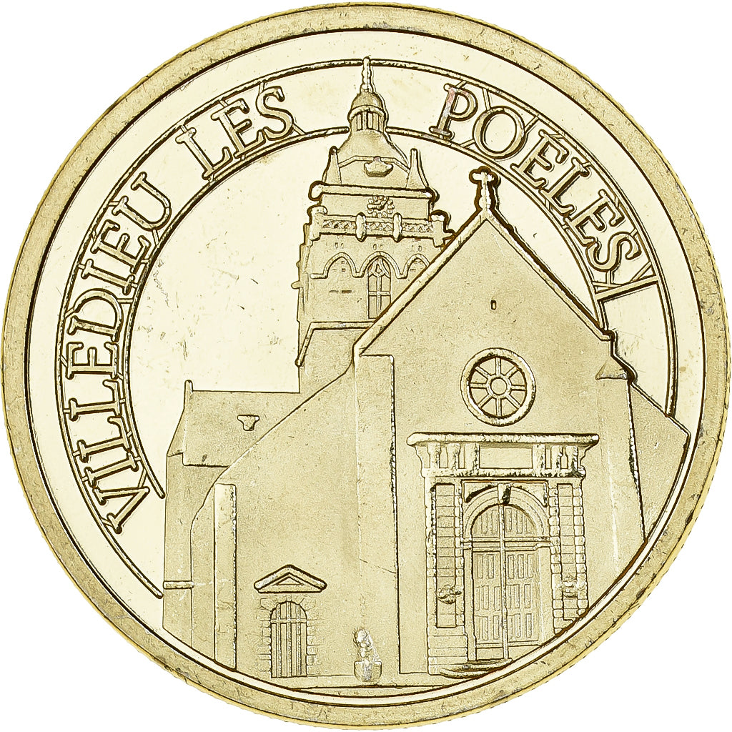 Frankreich, Medaille, Villedieu-les-Poêles - La cité du Cuivre, Gilt iron