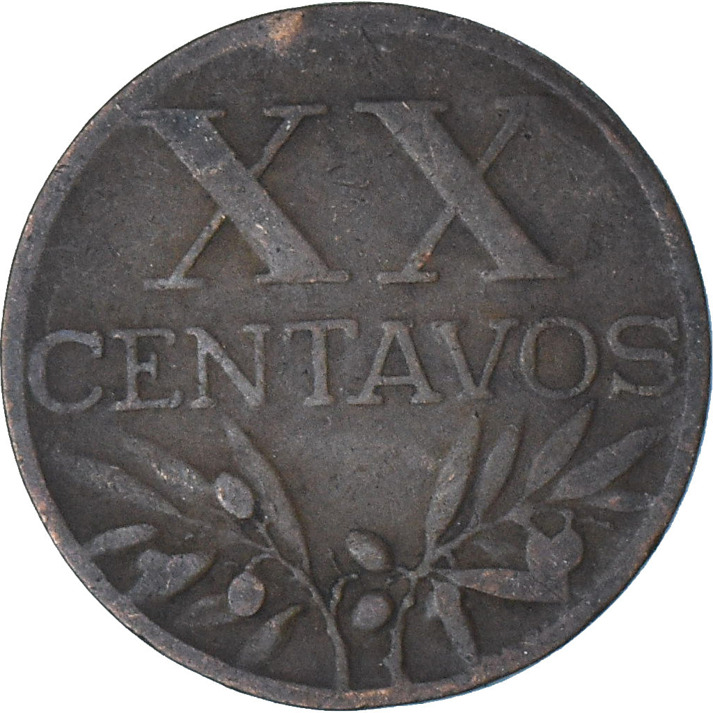 Portugal, 20 Centavos, 1955
