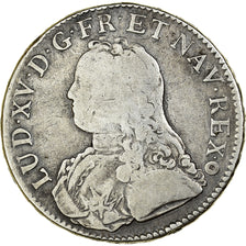 France, Louis XV, Ecu aux branches d'olivier, 1726, Metz, Argent, TB