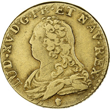 Francia, Louis XV, Louis d'Or, 1726, Reims, Oro, MB+, Gadoury:340