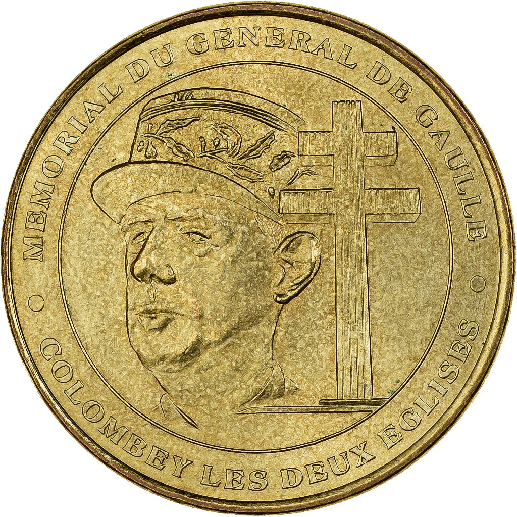 France, Tourist token, Charles De Gaulle, Colombey les Deux Églises, 2002, MDP