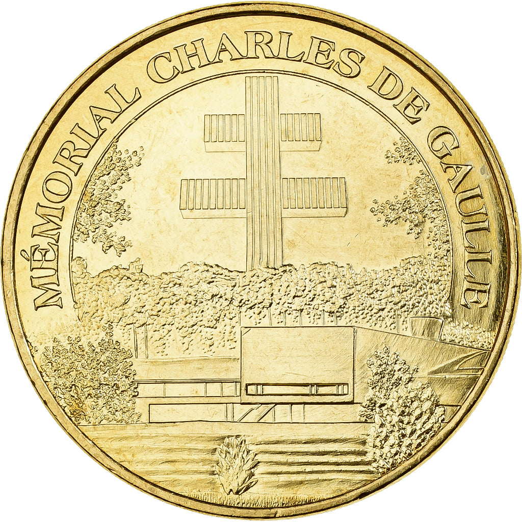 France, Tourist token, Mémorial de Gaulle, 2010, MDP, Copper-nickel Aluminium