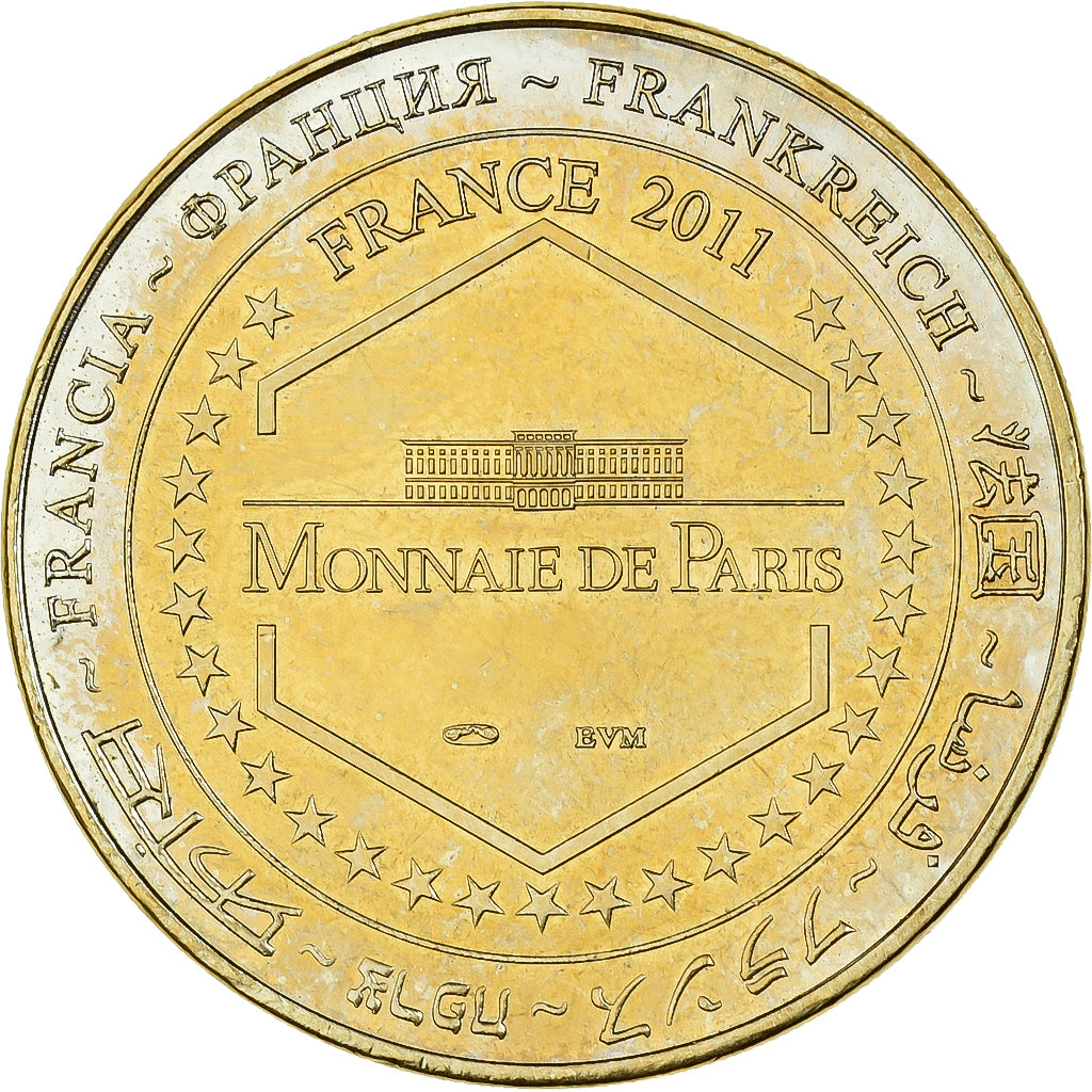 Francia, Tourist token, Chamonix-Montenvers, 2011, MDP, Aluminio y cuproníquel