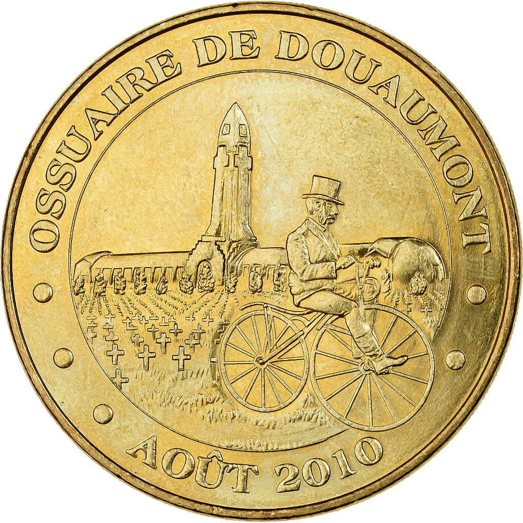 Francia, Tourist token, 55/ Ossuaire de Douaumont, 2010, MDP, Aluminio y