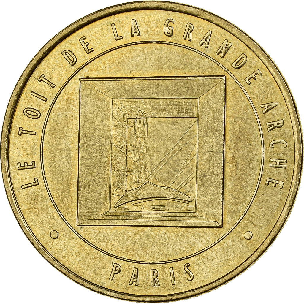 France, Tourist token, La Défense - Le toit de la Grande Arche, 2001, MDP