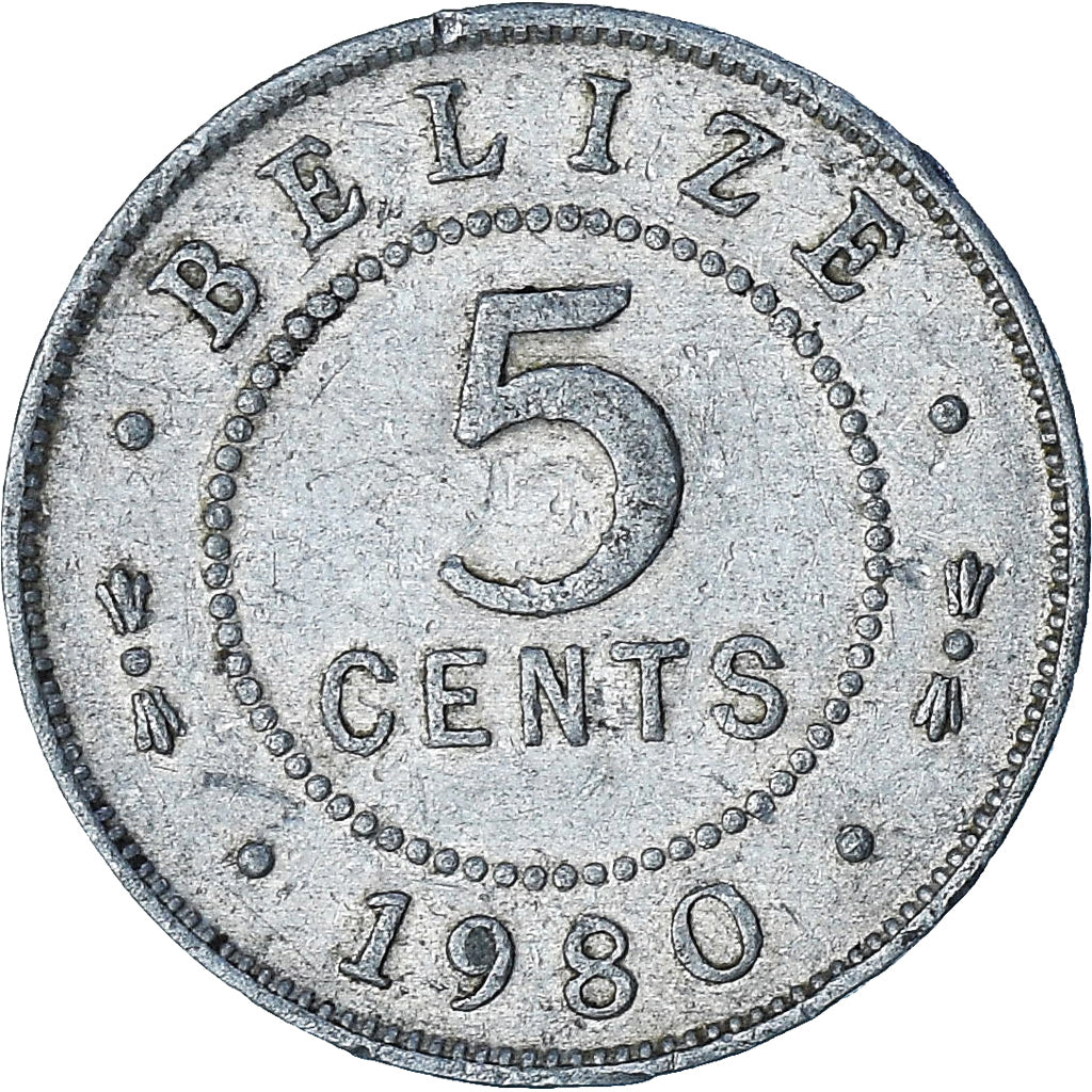 Belize, 5 Cents, 1980