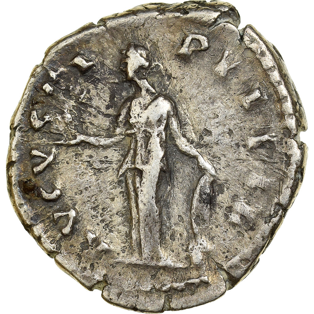 Faustina II, Denarius, 145-161, Rome, Argento, MB+, RIC:495a