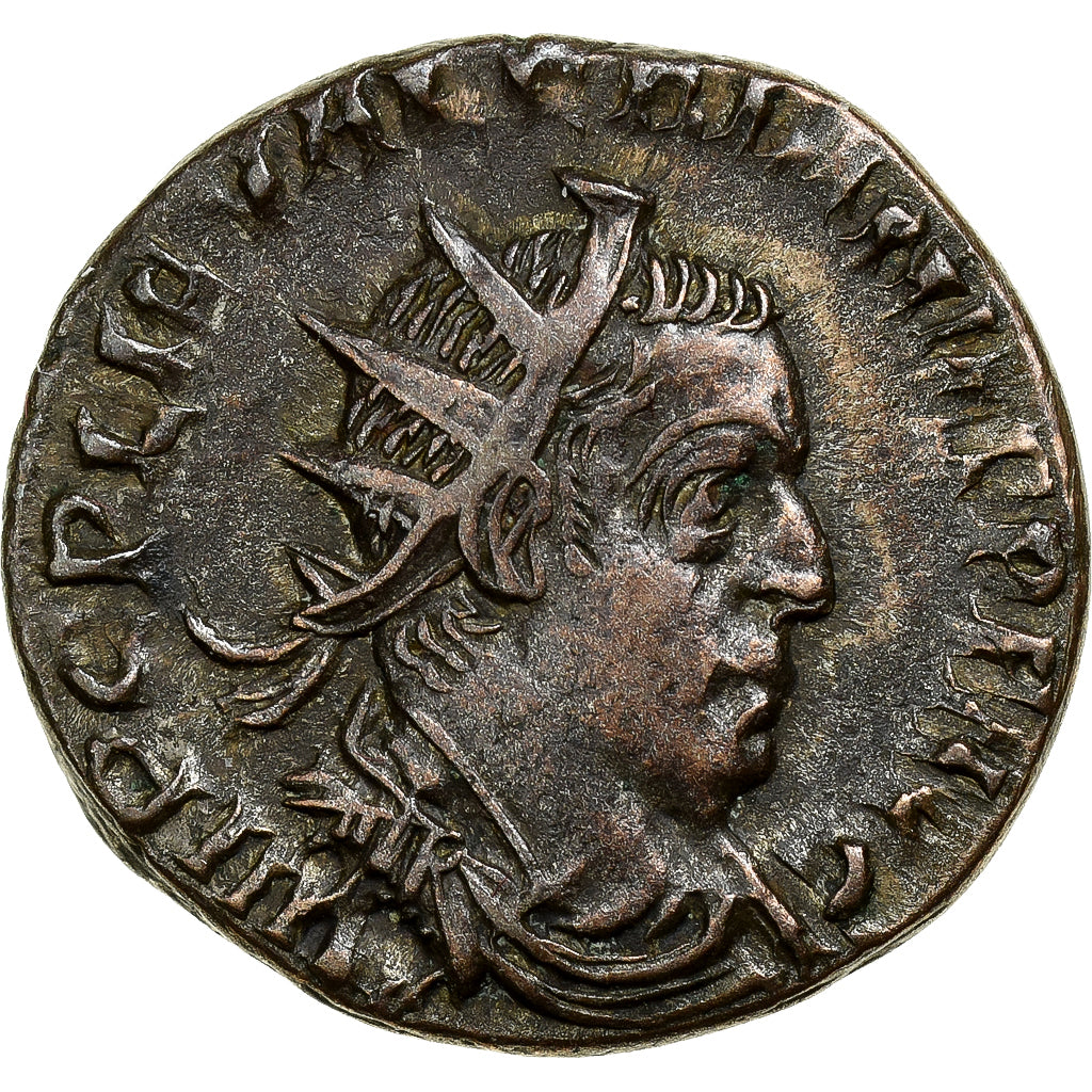 Valerian I, Antoninianus, 255-256, Rome, Vellón, BC+, RIC:90