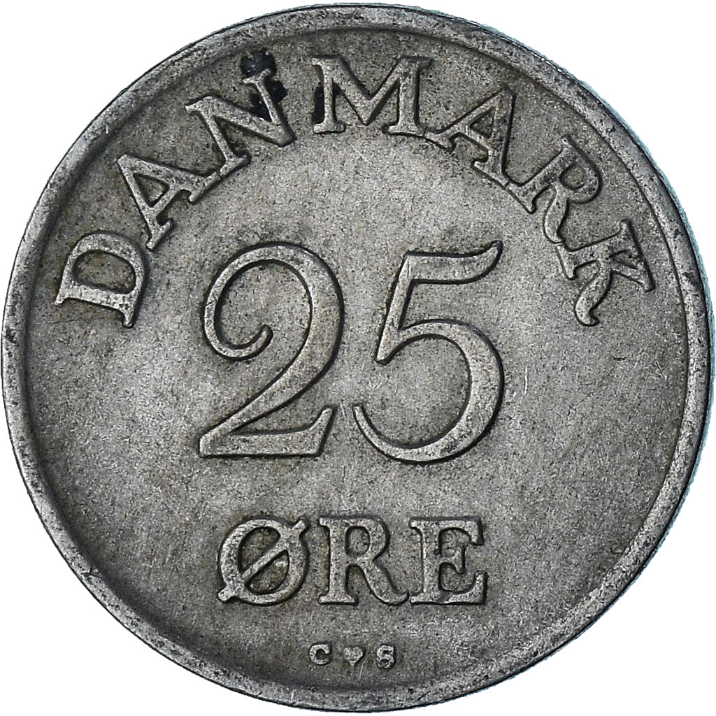Dinamarca, 25 Öre, 1957
