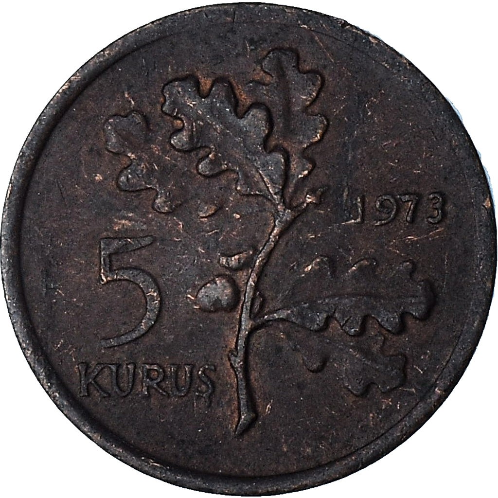 Turquía, 5 Kurus, 1973