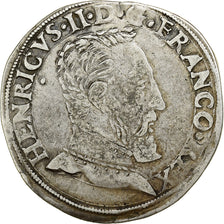 Francja, Henri II, Teston à la tête nue, 1553, Toulouse, Srebro, VF(30-35)
