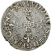 Francia, Louis XIII, 1/4 Ecu de Béarn, 1629, Saint-Palais, Plata, BC+