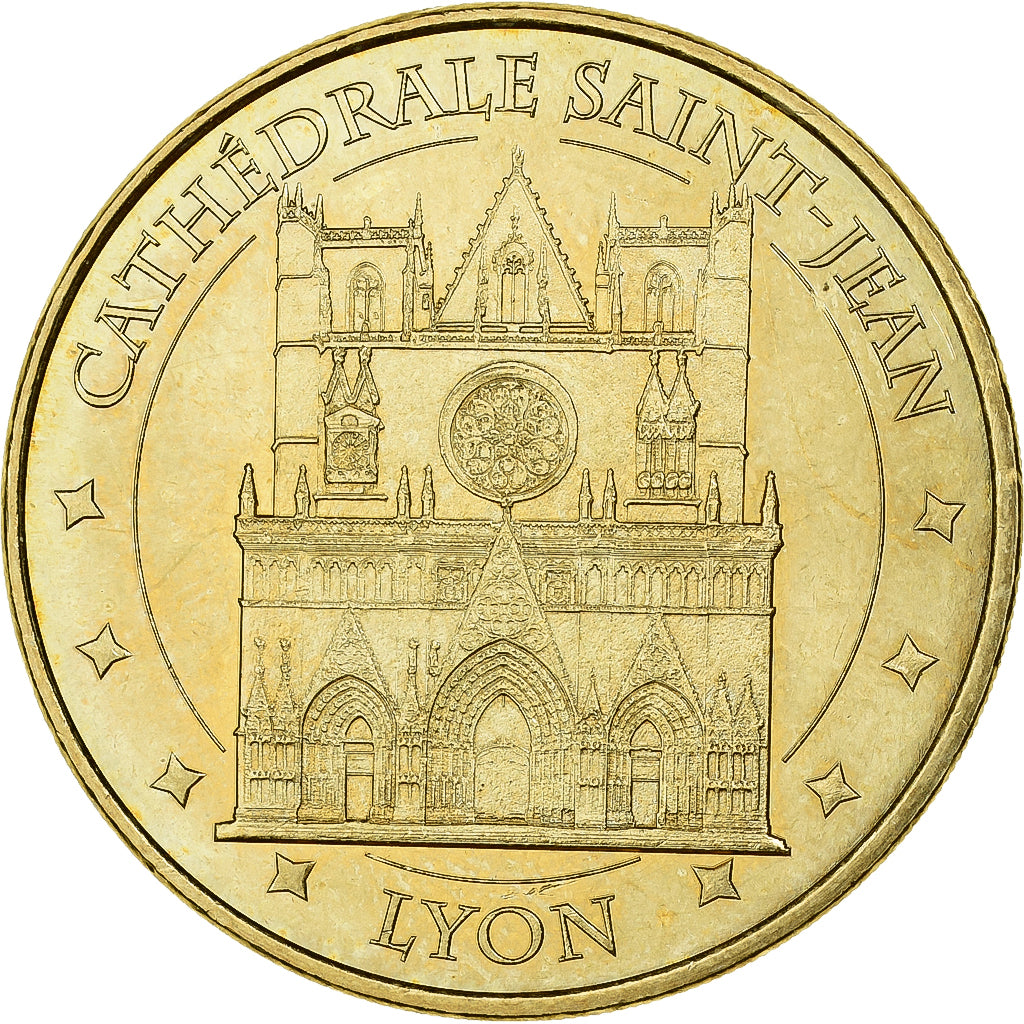 France, Tourist token, Cathédrale Saint-Jean de Lyon, 2012, MDP, Copper-nickel