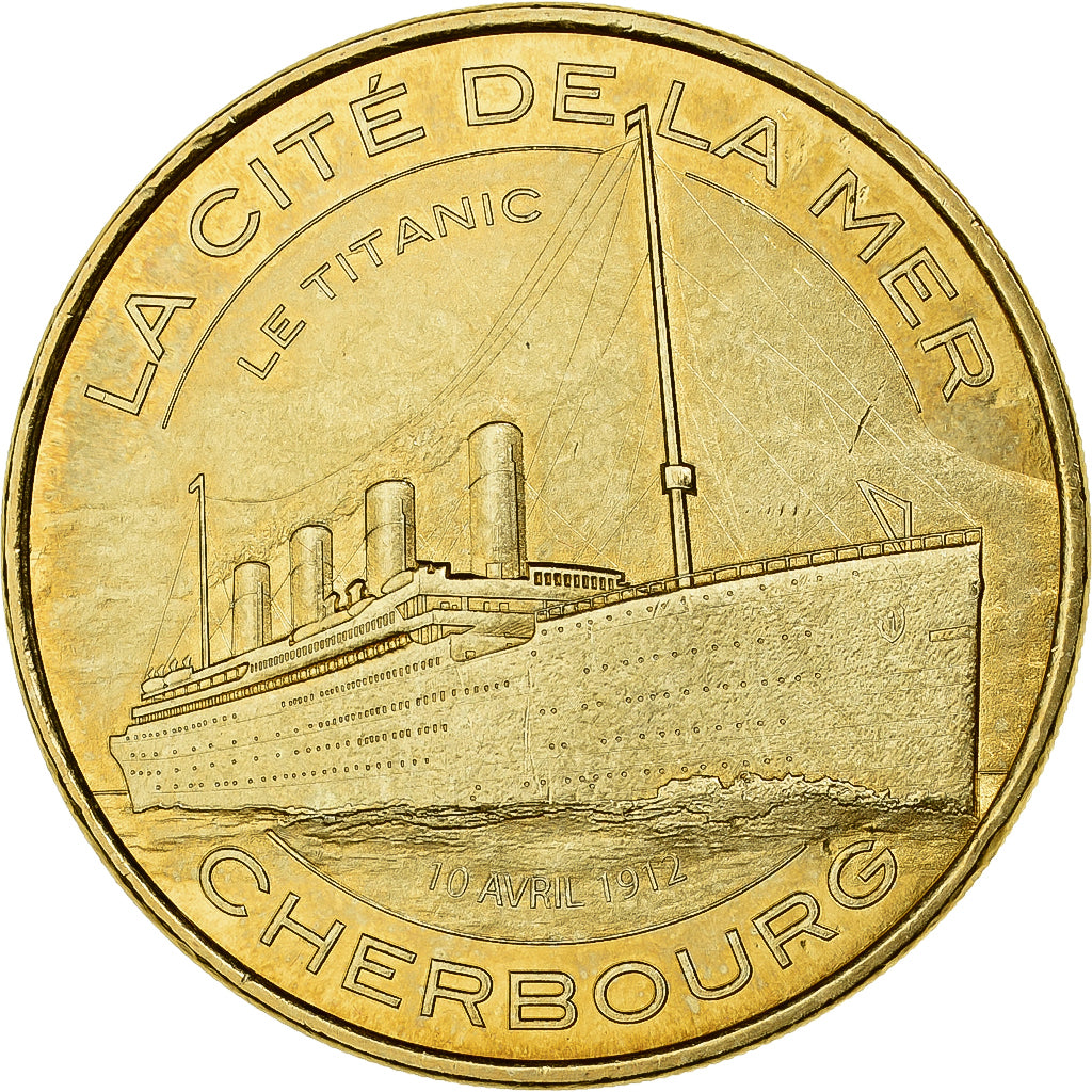 France, Tourist token, Cherbourg - La Cité de la Mer - Le Titanic, 2012, MDP