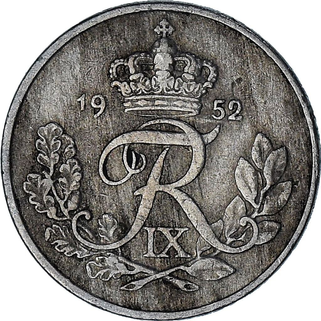 Dinamarca, 10 Öre, 1952