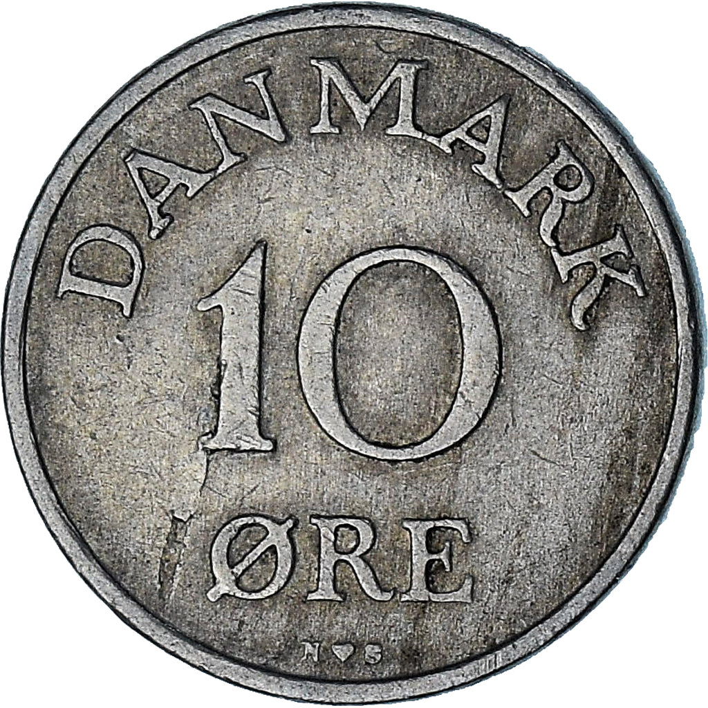 Dinamarca, 10 Öre, 1952