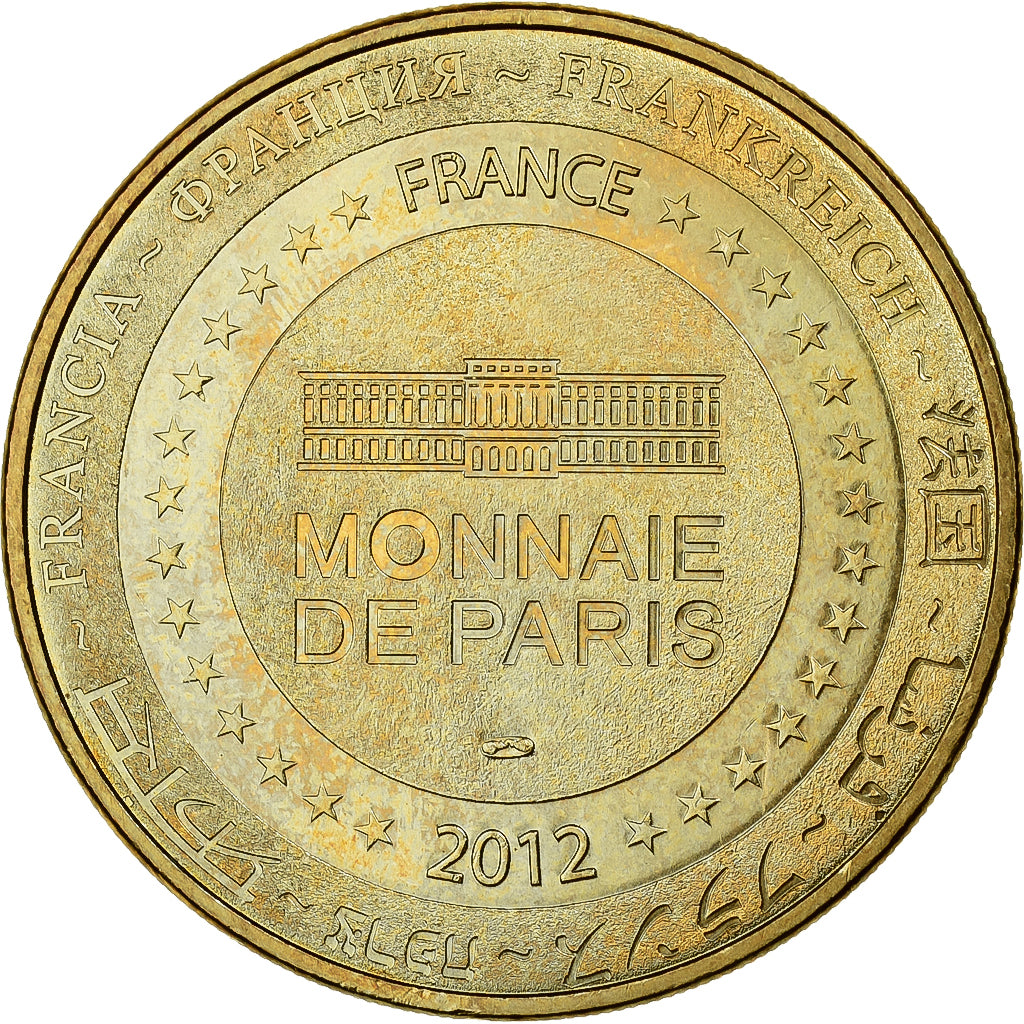 Francia, Tourist token, Mont Saint-Michel, La Mère Poulard, 2012, MDP, Aluminio