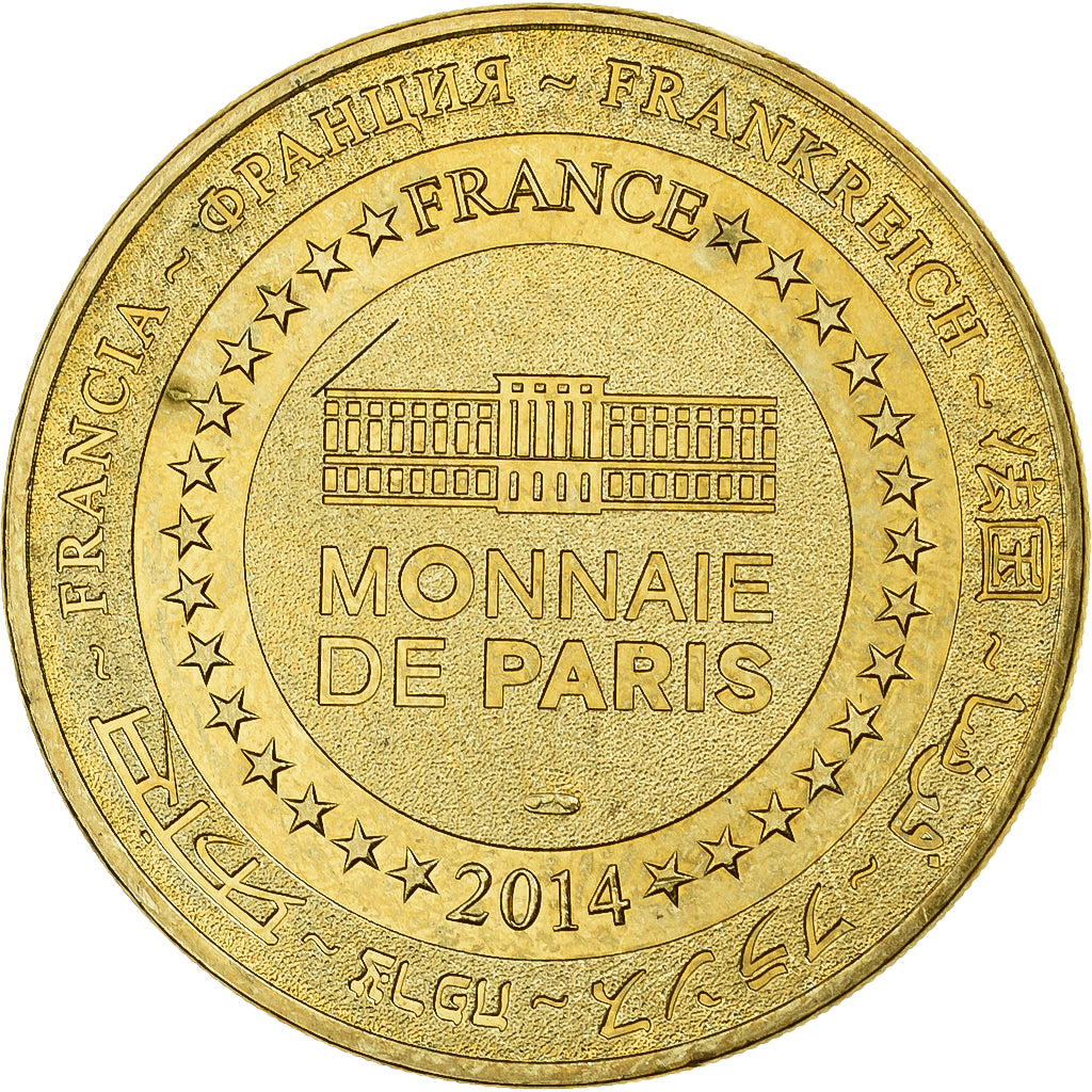 France, Tourist token, Viaduc de Millau, 2014, MDP, Copper-nickel Aluminium