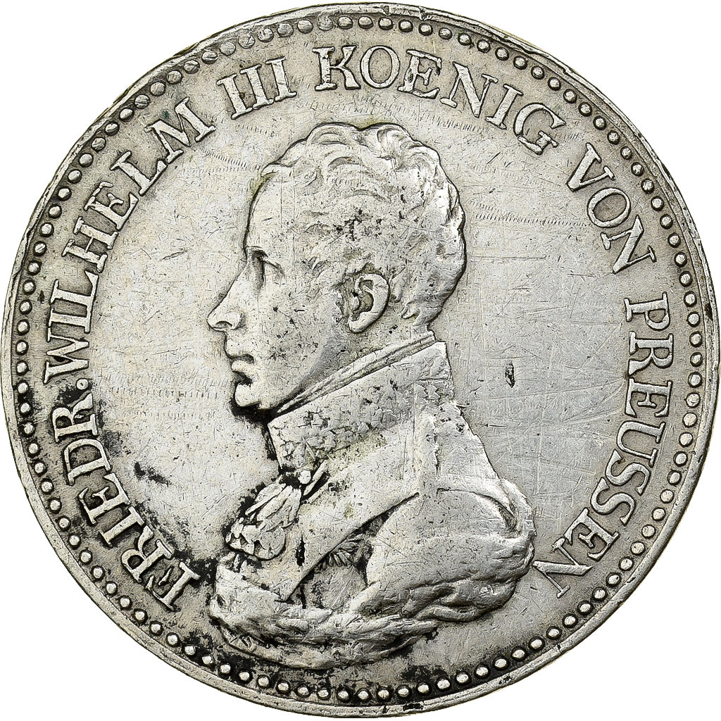 Prussia, Friedrich Wilhelm III, 1 Thaler, 1818, Berlin, Silver, VF(30-35)
