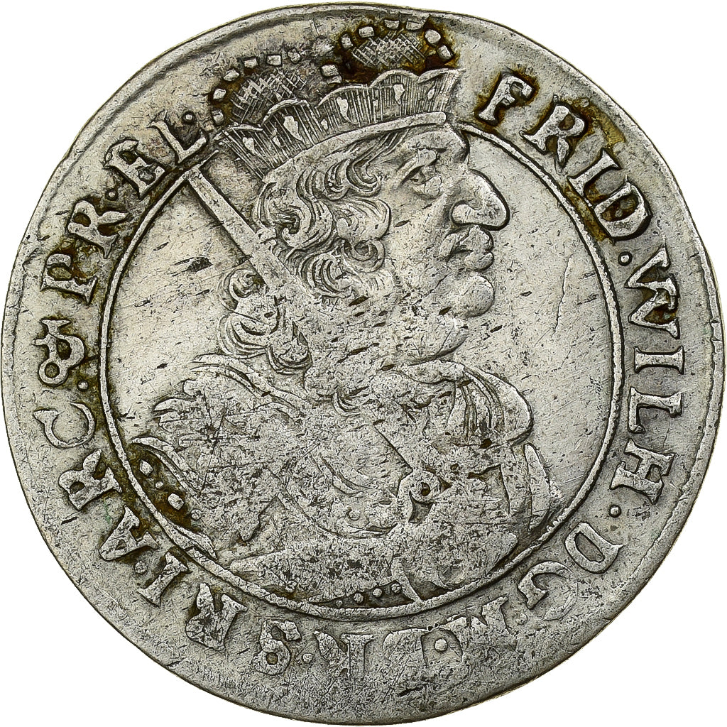 Brandenburg-Prussia, Friedrich Wilhelm, 18 Groschen, 1684, Königsberg, Silver
