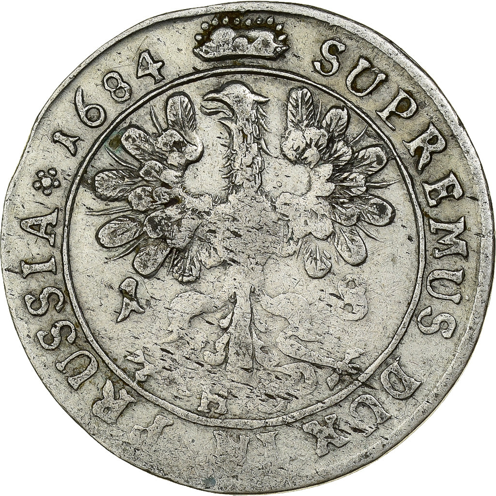 Brandenburg-Prussia, Friedrich Wilhelm, 18 Groschen, 1684, Königsberg, Silver