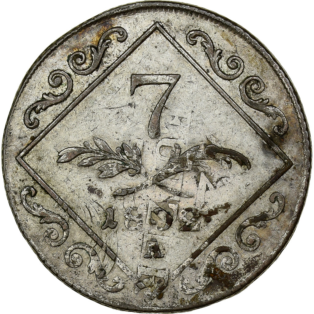 Autriche, François II, 7 Kreuzer, 1802, Vienne, réformé, Billon, TB+, KM:2129