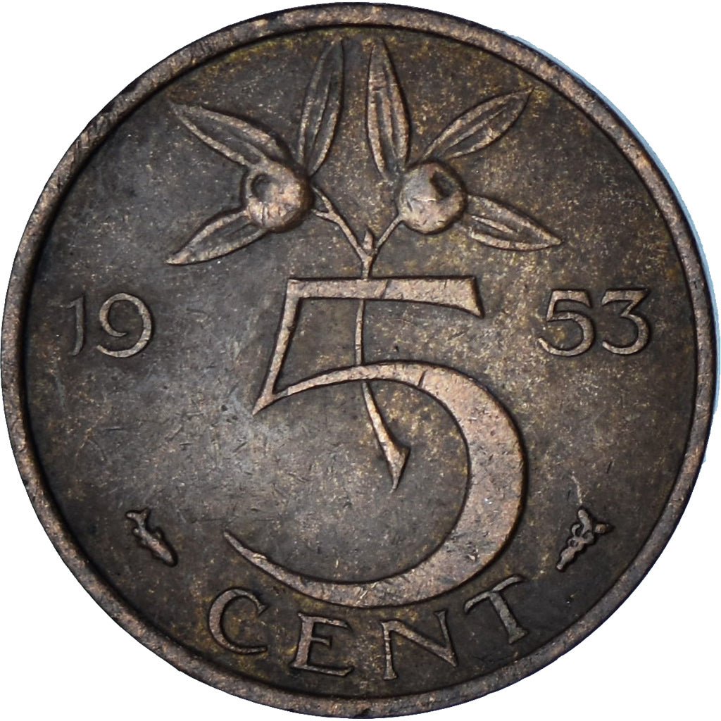 Holandia, 5 Cents, 1953