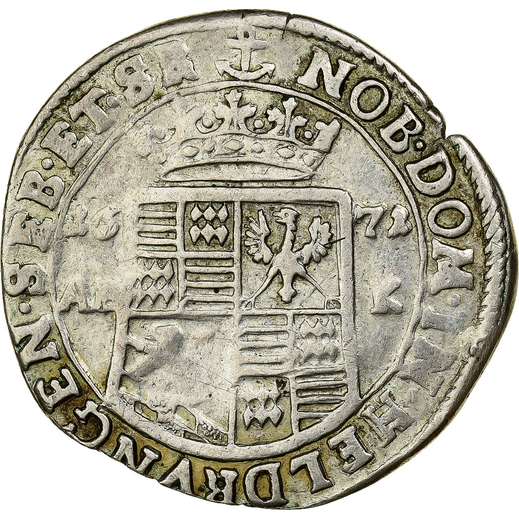 County of Mansfeld-Bornstedt, Franz Maximilian, 1/3 Thaler, 1672, Argento, MB+