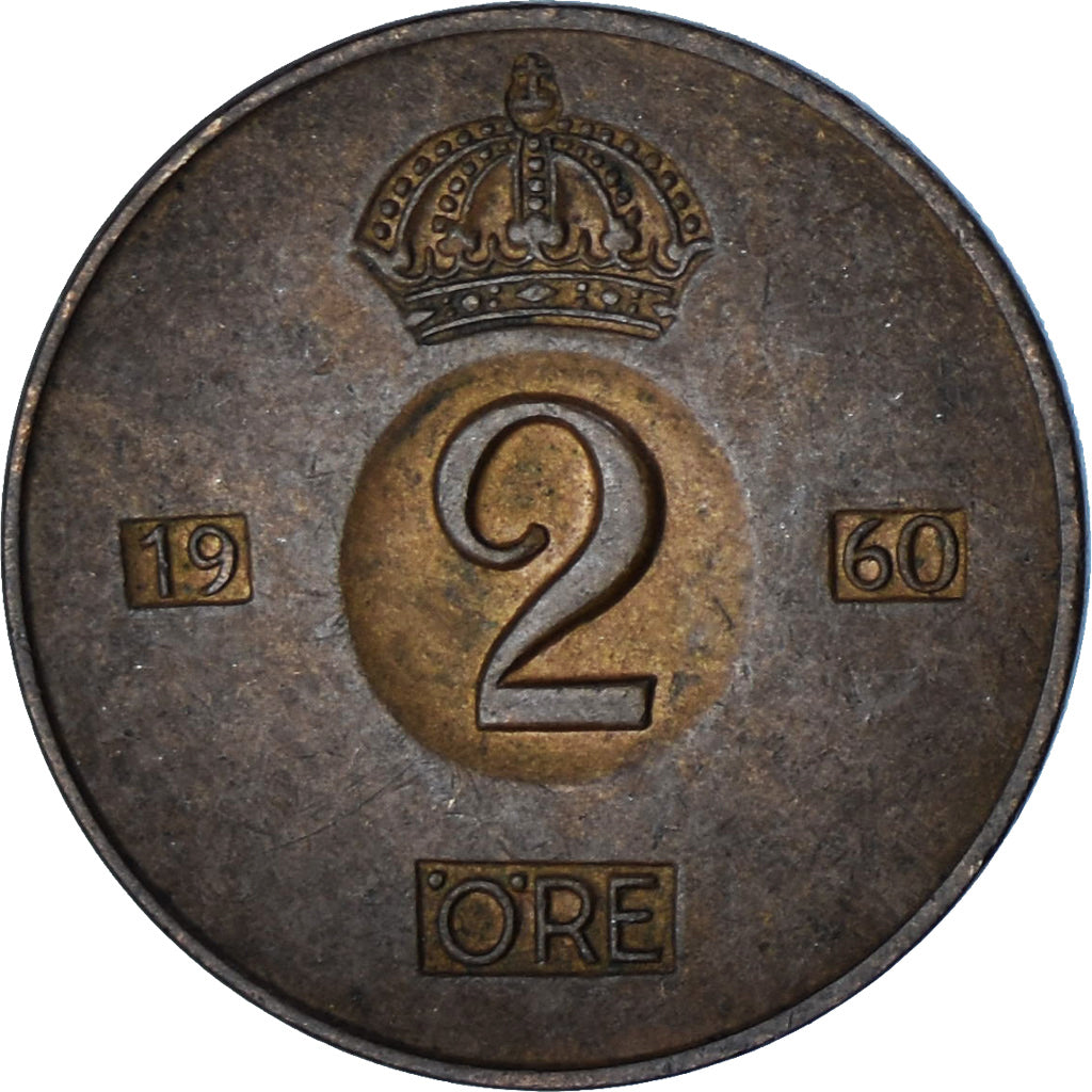 Suède, 2 Öre, 1960