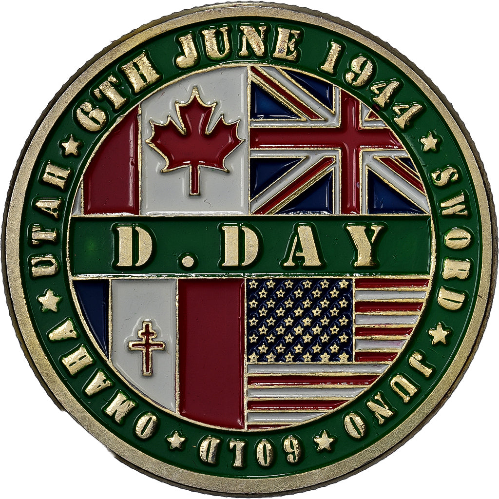 France, Medal, Utah Omaha Gold Juno Sword - D Day, Steel