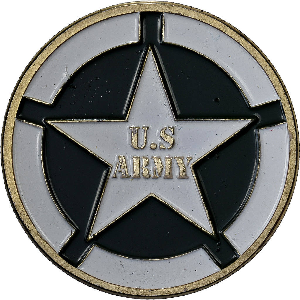 Francja, medal, U.S Army - Harley, Stal, Colourized, MS(63)