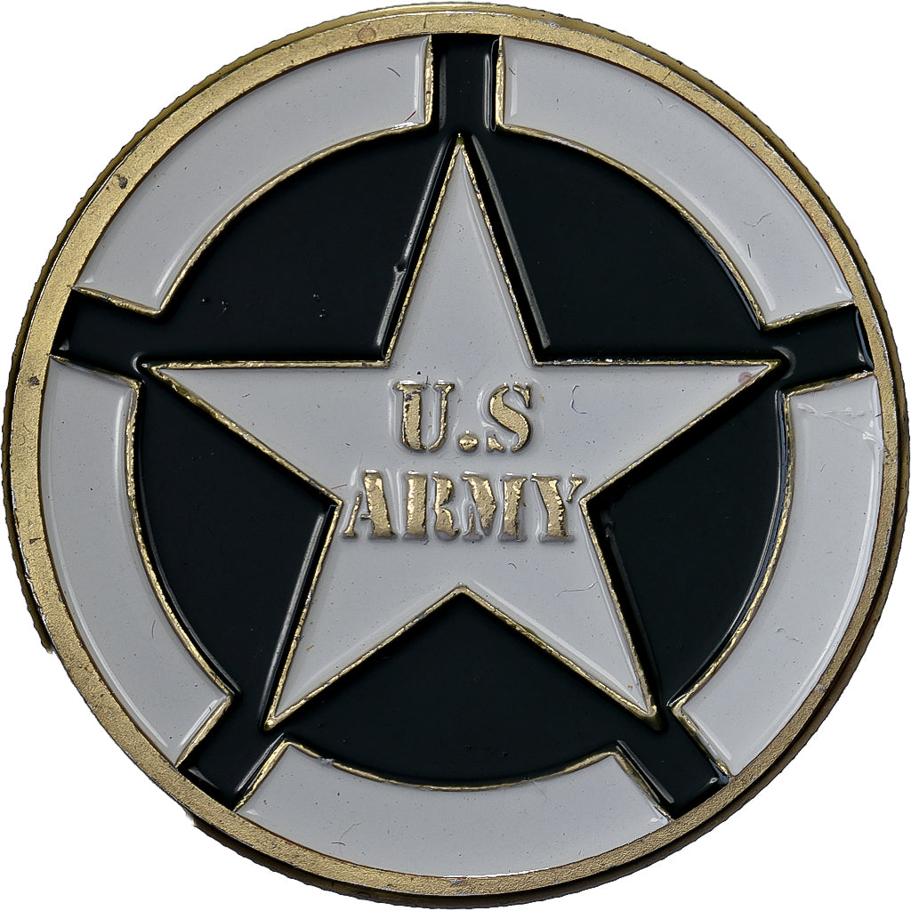 Francja, medal, US Army, Jeep, Stal, Colourized, MS(63)