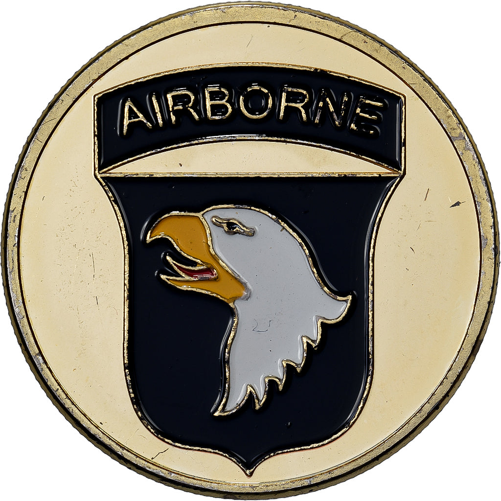 Francja, medal, Airborne - 101 st Division, Stal, Colourized, MS(63)