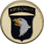 Frankreich, Medaille, Airborne - 101 st Division, Stahl, Colourized, UNZ