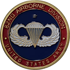 France, Medal, Airborne - 82nd division, Steel, Colourized, MS(63)