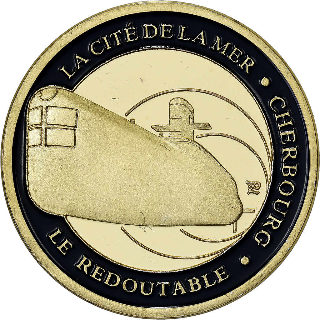 Frankreich, Medaille, Cherbourg - La Cité de la Mer - Le Redoutable, Stahl