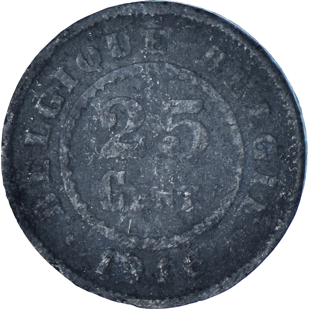 Belgien, 25 Centimes, 1918