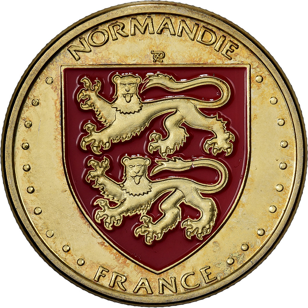 Frankreich, Medaille, Le Mont-Saint-Michel - La Merveille, Stahl, Colourized