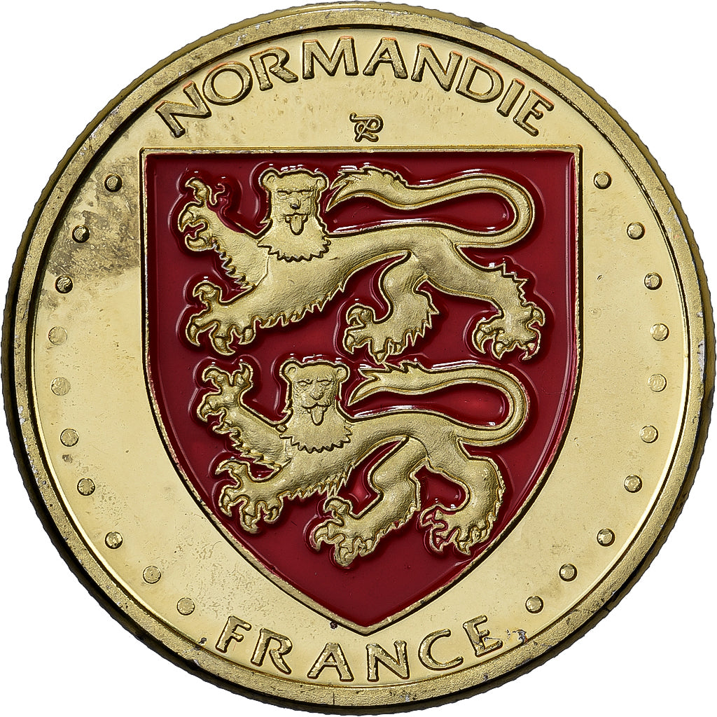 Francja, medal, Cherbourg - Bassin du Commerce, Stal, Colourized, MS(63)