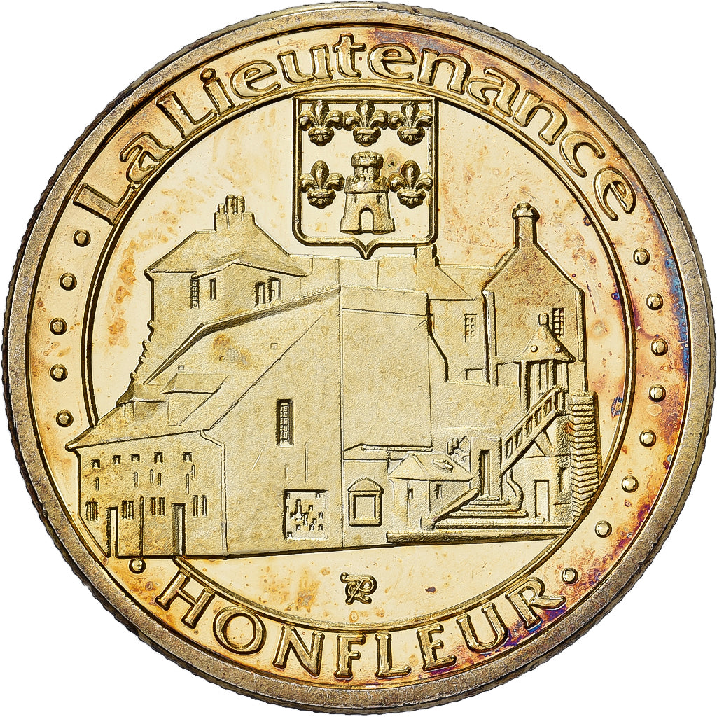 Frankreich, Medaille, Honfleur, la Lieutenance, Stahl, Colourized, UNZ