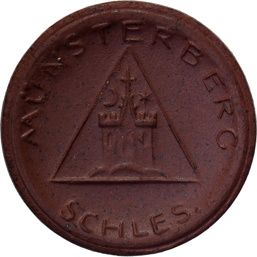 ALEMANHA, REPÚBLICA DE WEIMAR, Stadt Münsterberg, 10 Pfennig, undated (1921)