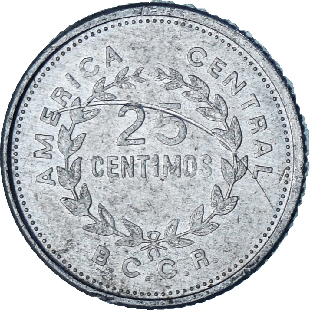 Costa Rica, 25 Centimos, 1989