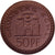 Weimar Republic, Stadt Grünberg, 50 Pfennig, 1921, MS(63), Porcelain